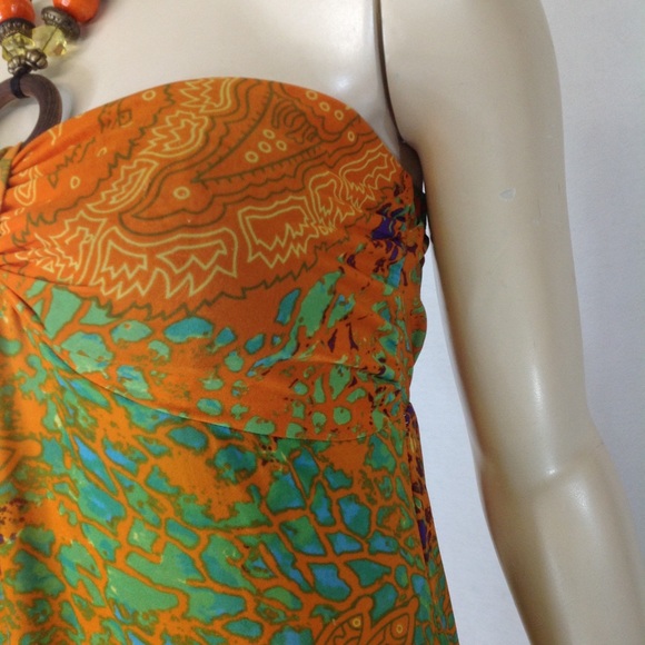 Paisley Print Halter Dress By SHUISIQING - Picture 7 of 8